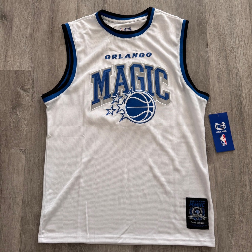 NBA Orlando Magic Jersey Ultra Game Mens Medium White Basketball Tank Top NWT